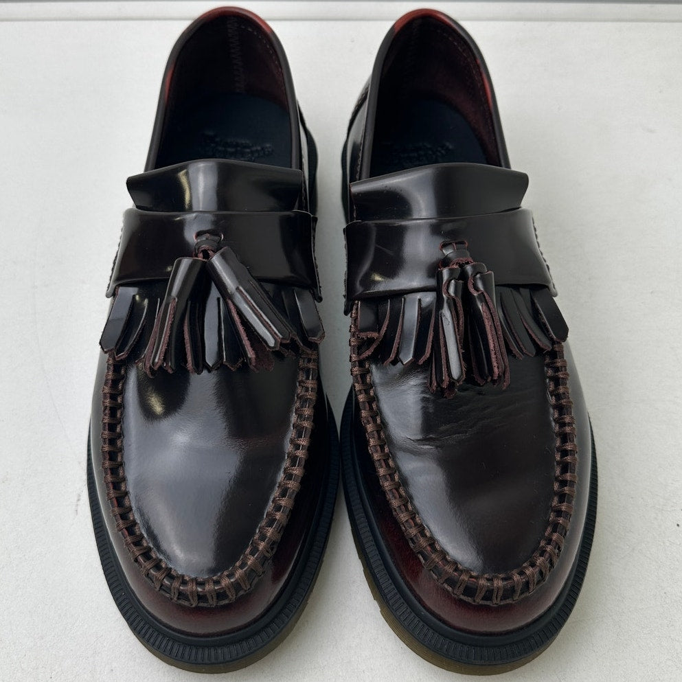 Dr. Martens Adrian Tassel Loafers in Cherry Red Arcadia Women's Sz 7