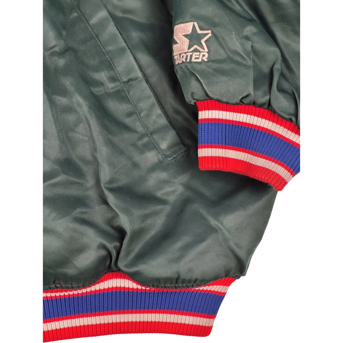 Vintage 90s Starter Jacket Green Satin Philadelphia Phillies Men's Sz 3XL | Rare