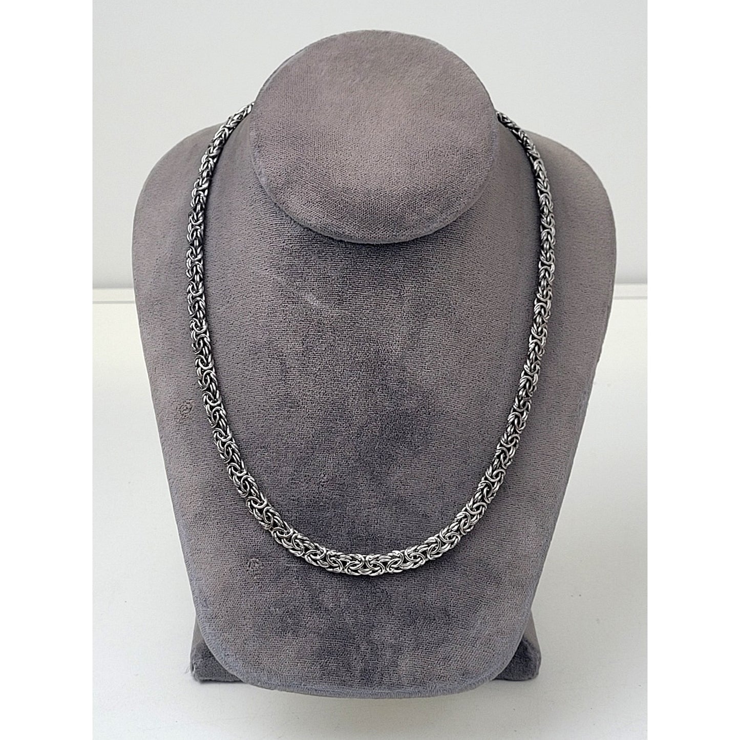 Vintage Ross Simons Sterling Silver Chain Necklace Bracelet Set 31.68 g