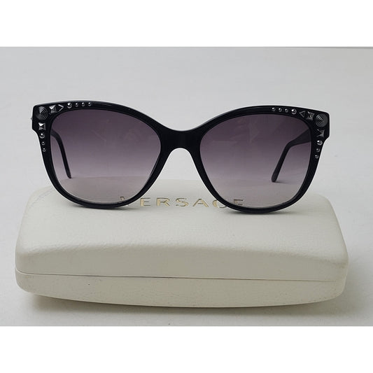 Versace Model #4270 Studded Black Cat-Eye Prescription Frames  | Made in Italy