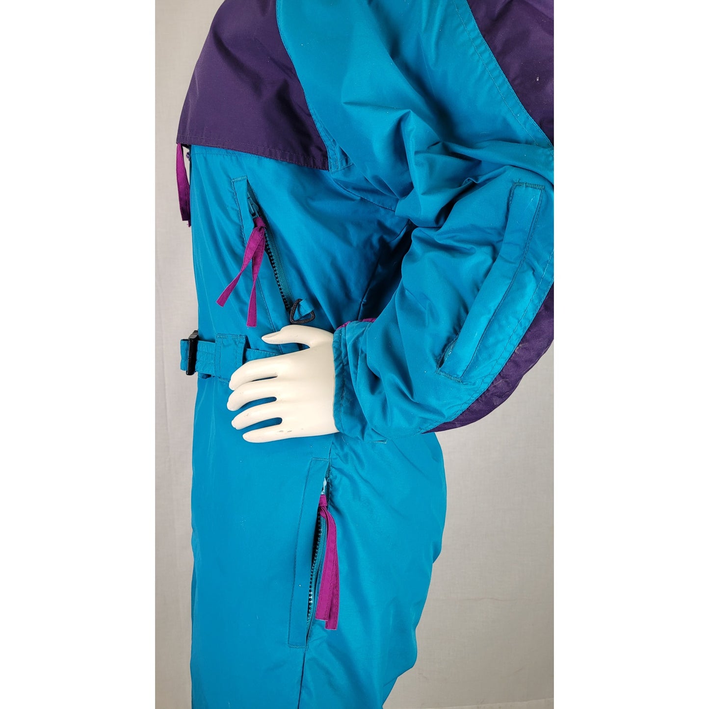 1990s VTG Columbia Ski Suit Blue & Purple Women's Sz M