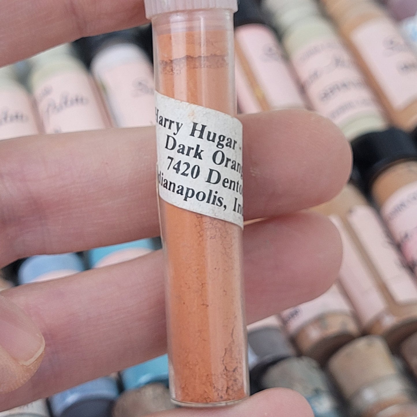 VTG Lot of 130 China Powder Paint Vials Willoughby's/Sonie Ames Palette/Various