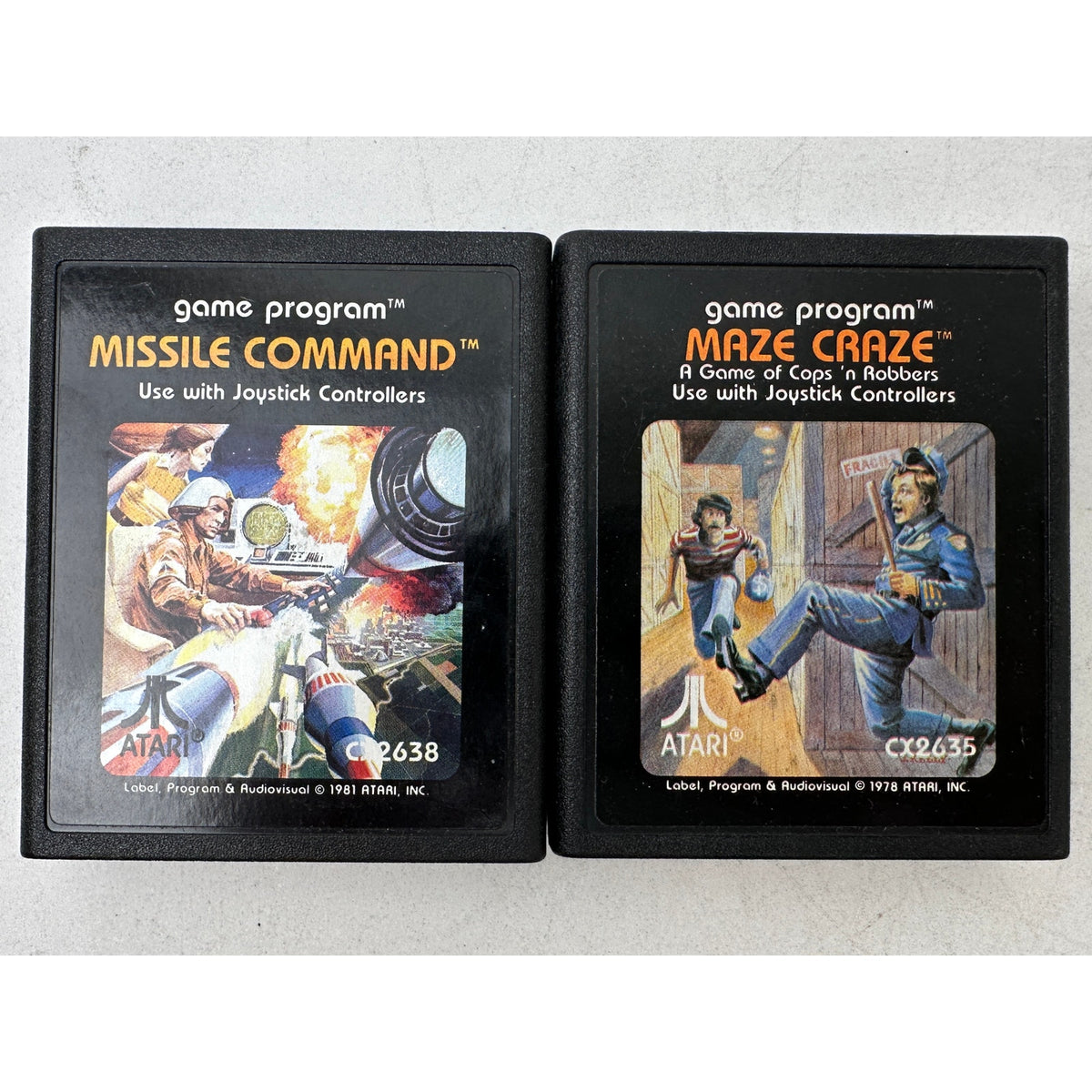 Vintage Atari 2600 & ColecoVision Retro Video Game Cartridge Lot | Untested