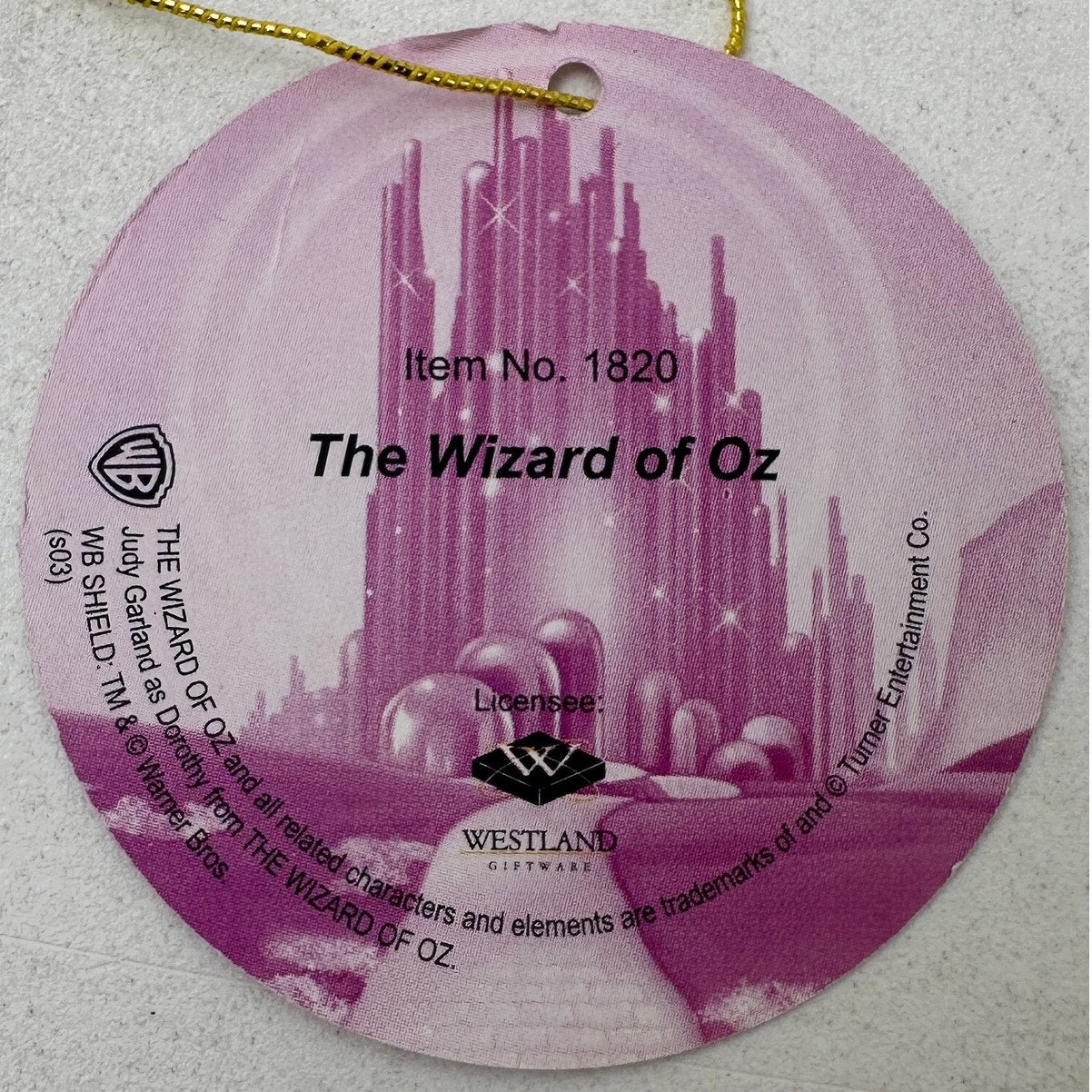 Vintage 1999 Wizard of Oz "No Place Like Home" Musical Water Globe