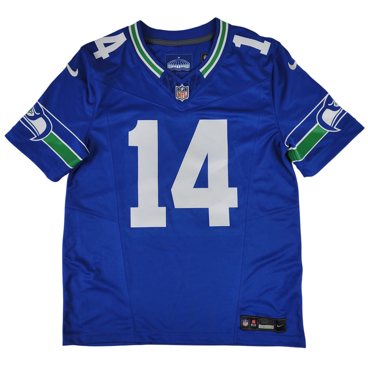 Nike Seattle Seahawks DK Metcalf #14 Royal Blue Throwback Jersey Sz M