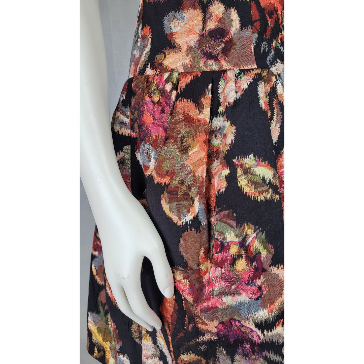Anthropologie Leifsdottir Adelita Floral Fit-and-Flare Brocade Dress Sz 0