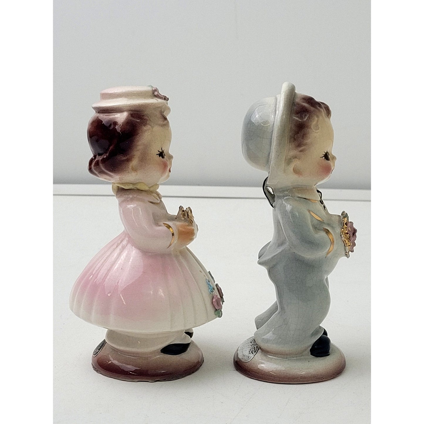 Vintage Ceramic Josef 1953 Originals Flower Girl and Ring Bearer Boy Wedding