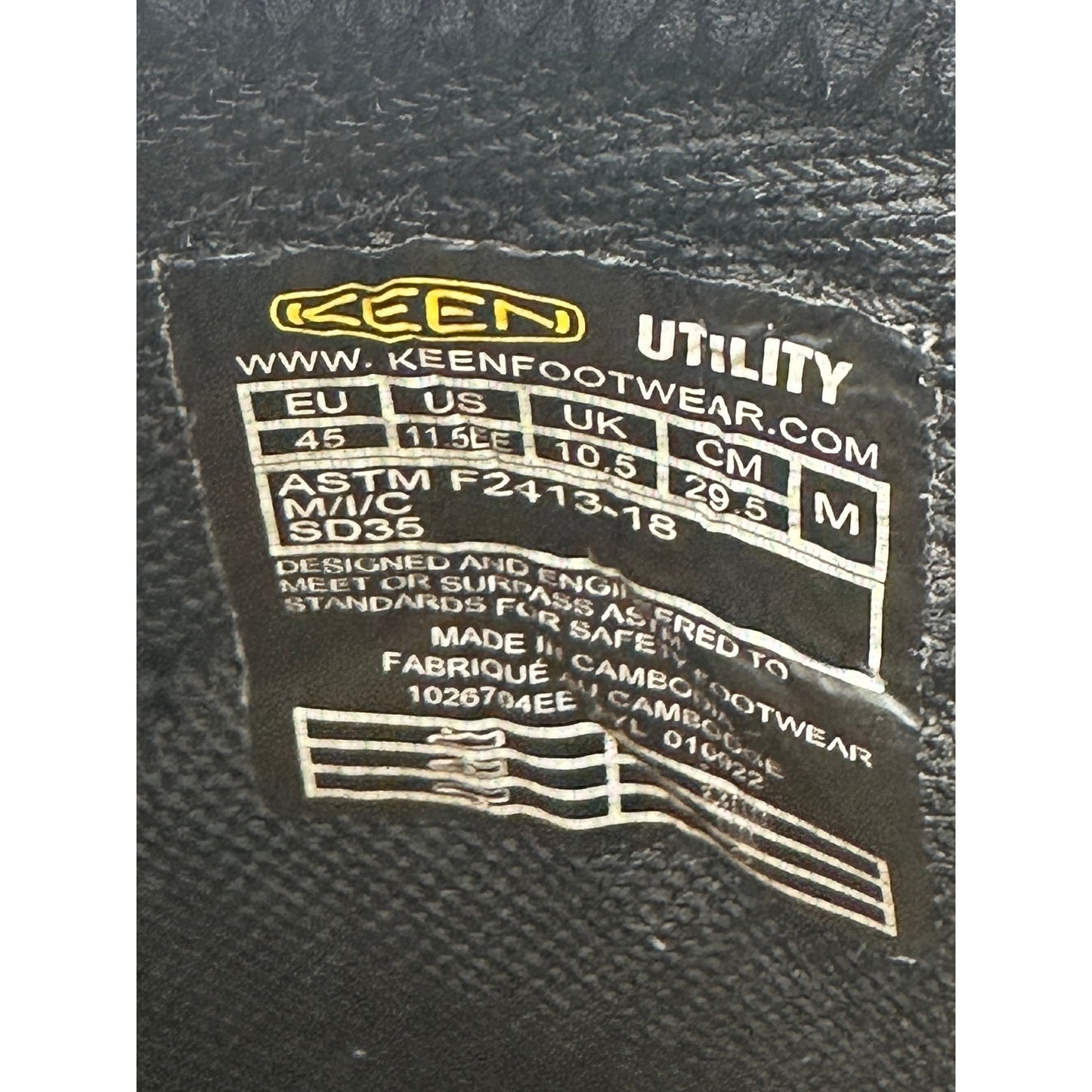 KEEN Utility Vista Energy+ Shift ESD Carbon Fiber Toe Slip-On Work Shoes Men's Sz 11.5