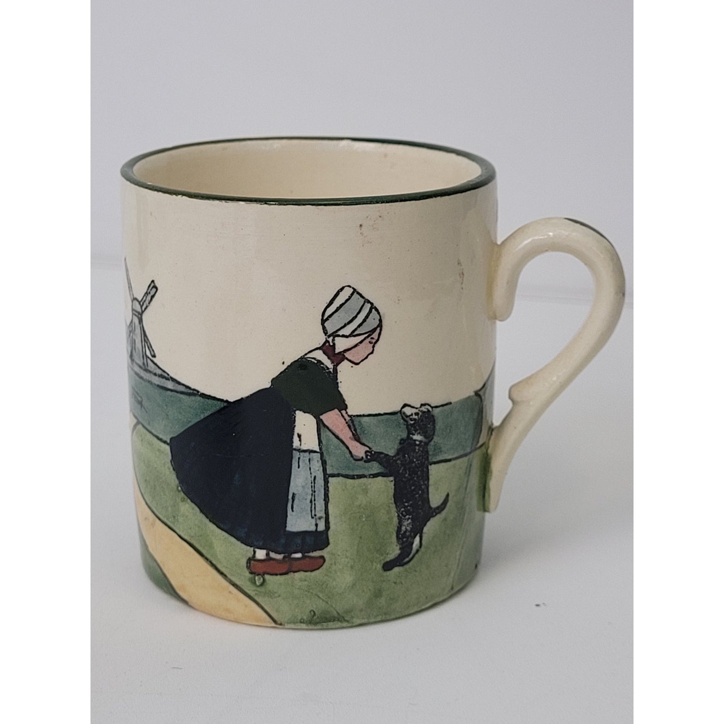 Antique G.S. Zell Baden & Haag Pottery Dutch Scenes Hand Painted Lot of 25