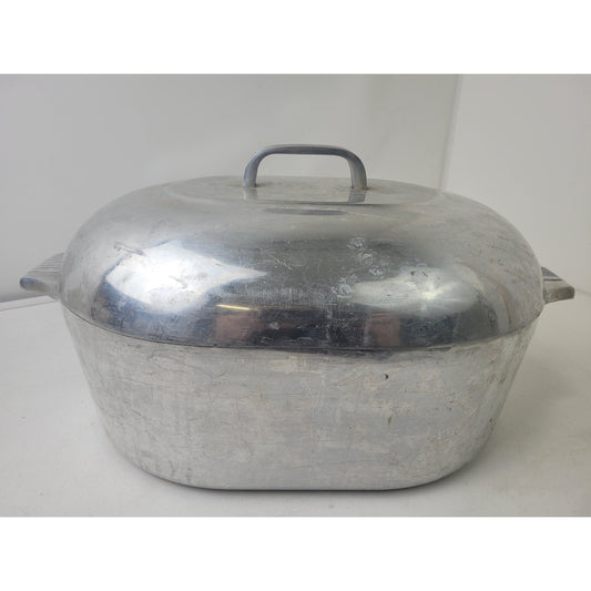 Vintage Wagner Ware Magnalite Thick Aluminum Oval Roaster Model 4267 13-Quart