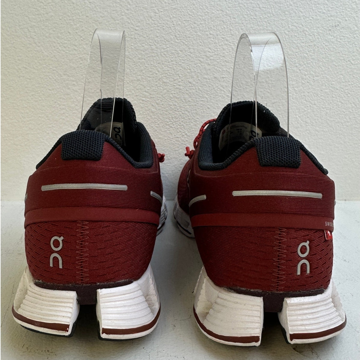 On Cloud Running Shoes Burgundy Ruby Red 19.99193 Women's Sz 8