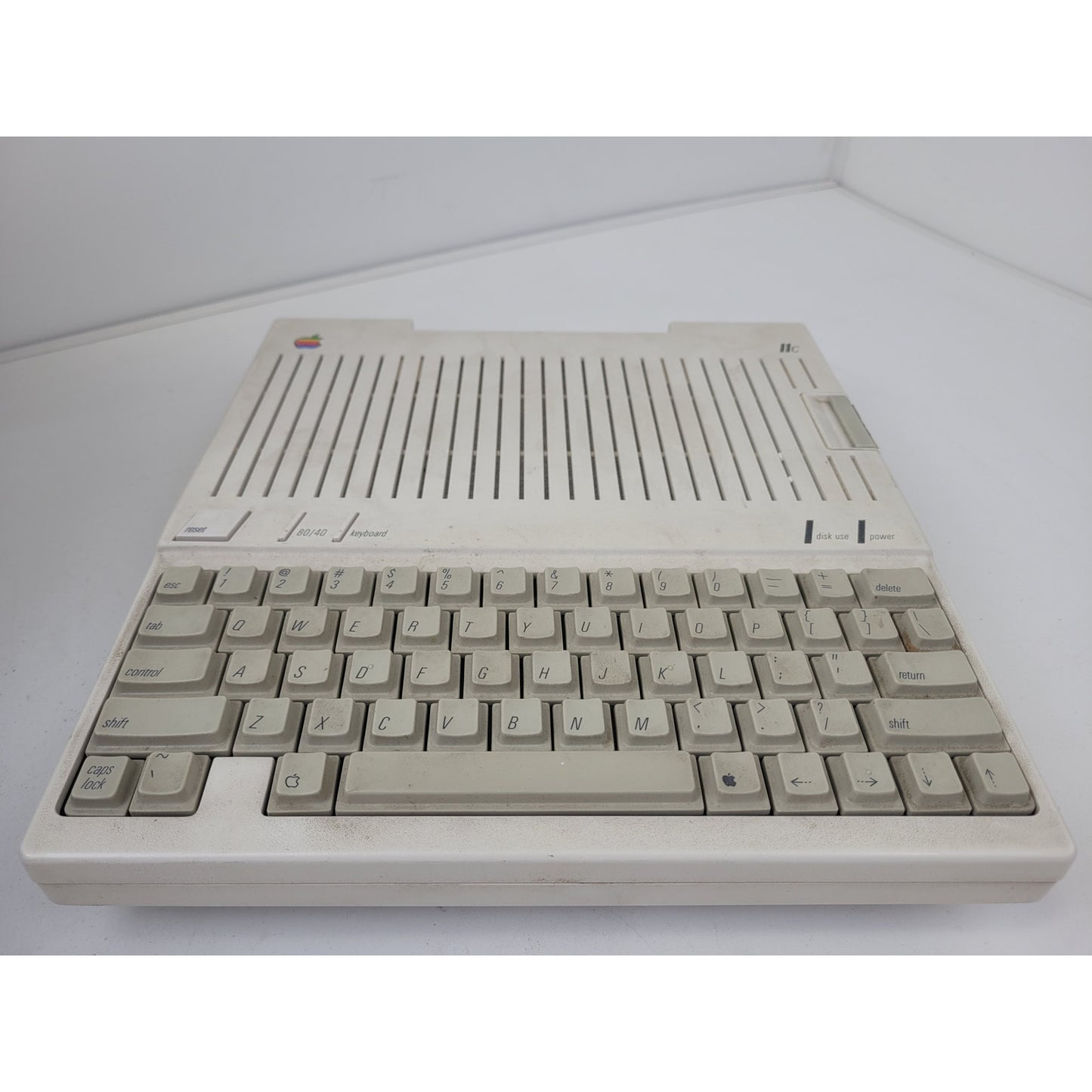 Apple IIc Computer Monitor w Keyboard, Mouse, & External Floppy Drive + Accessories