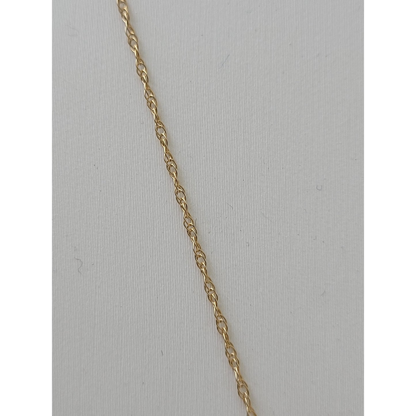 14K Solid Yellow Gold Rose Pendant on Dainty 18" Chain | 2.51 Grams
