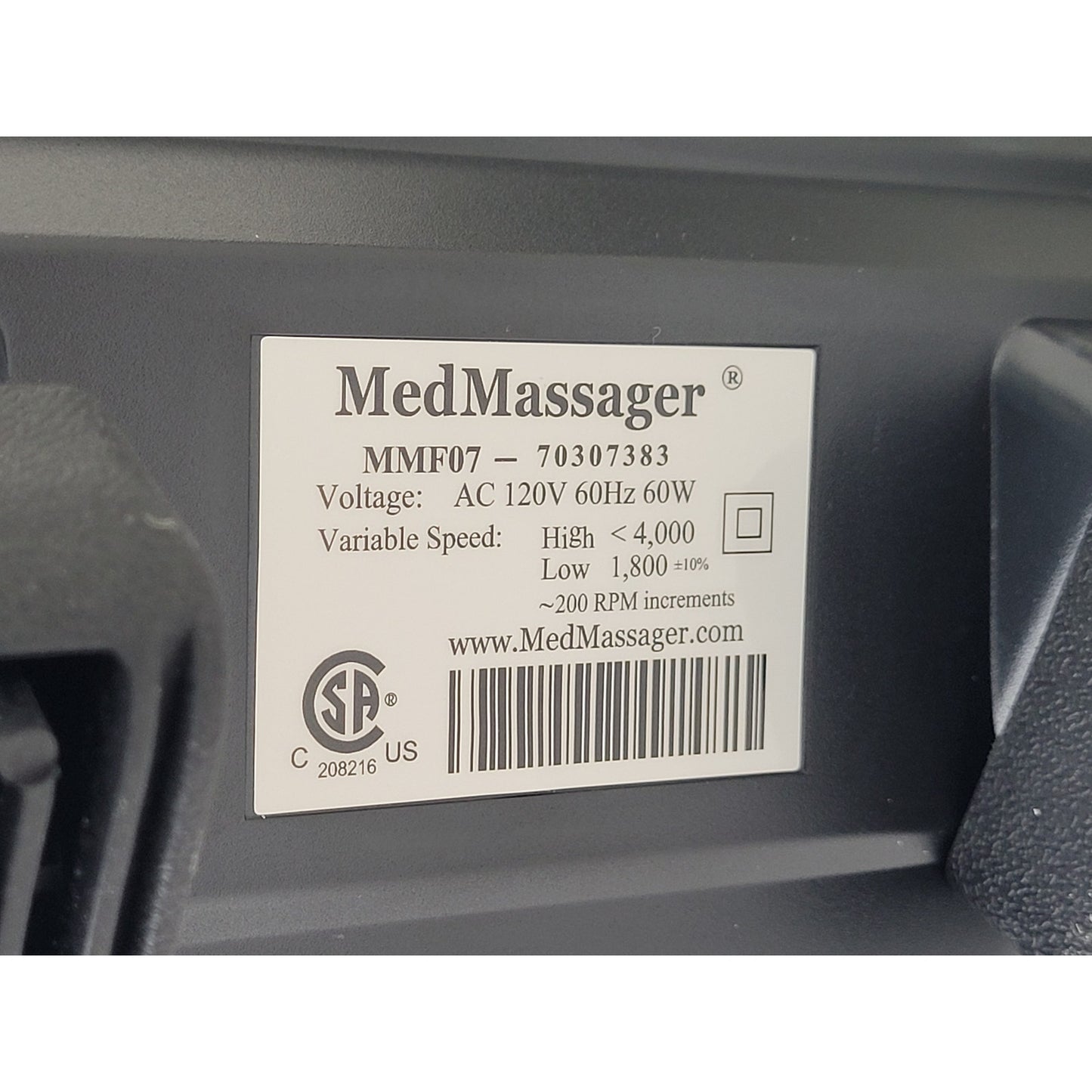 MEDMassager The Good Feet Store Therapeutic Foot Massager 11-Speed Black