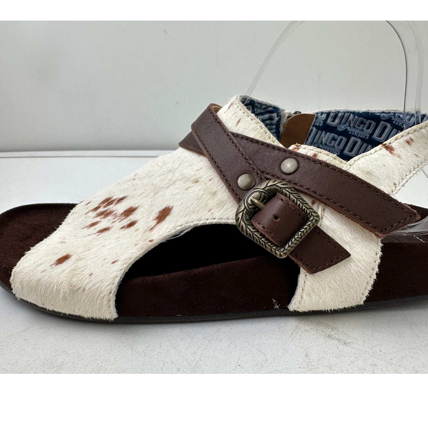 Dingo Savannas Cow Print / Calf Hair Women’s Sandals Sz 9
