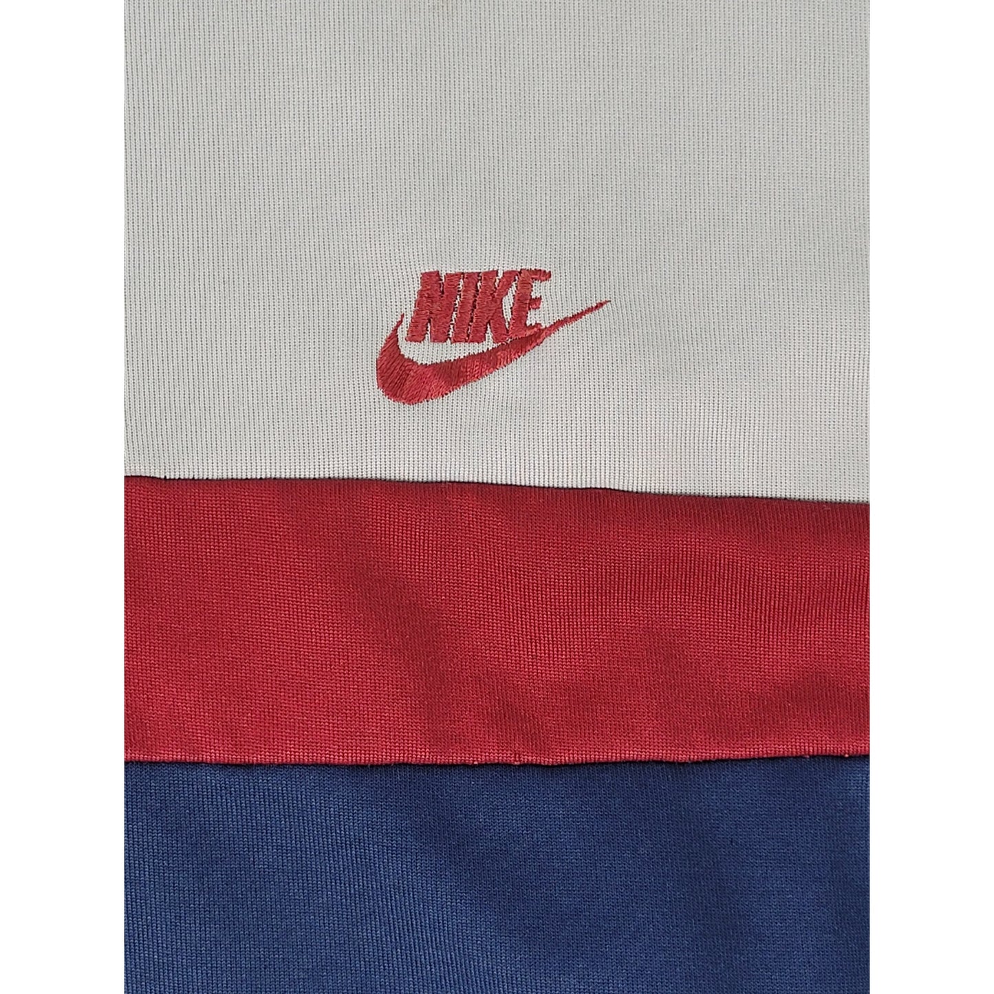 1980s Nike Track Jacket Color Block Design Red Blue White Men's Sz M
