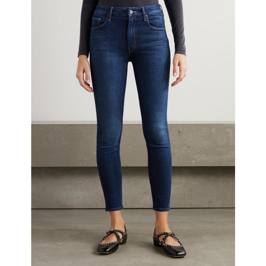 MOTHER High Waisted Looker Medium Wash Skinny Jeans | Women's Sz 31