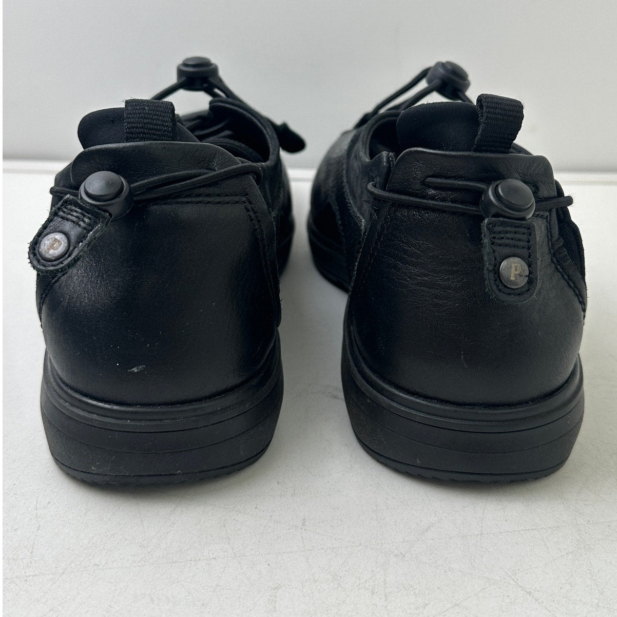 Pandere Bolero Expandable Leather Sneakers Black Men's Sz 12
