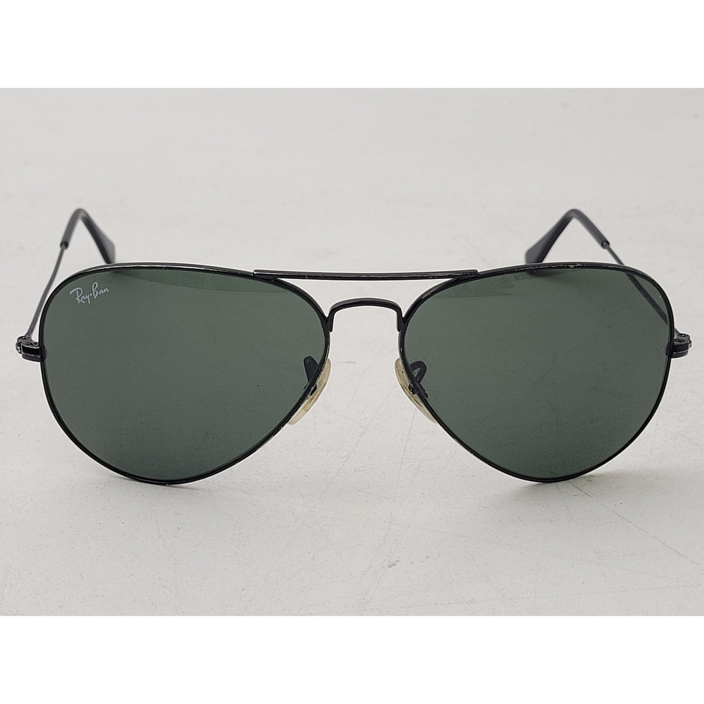 Ray-Ban Aviator Polarized Sunglasses Total Black with Case Made in Italy