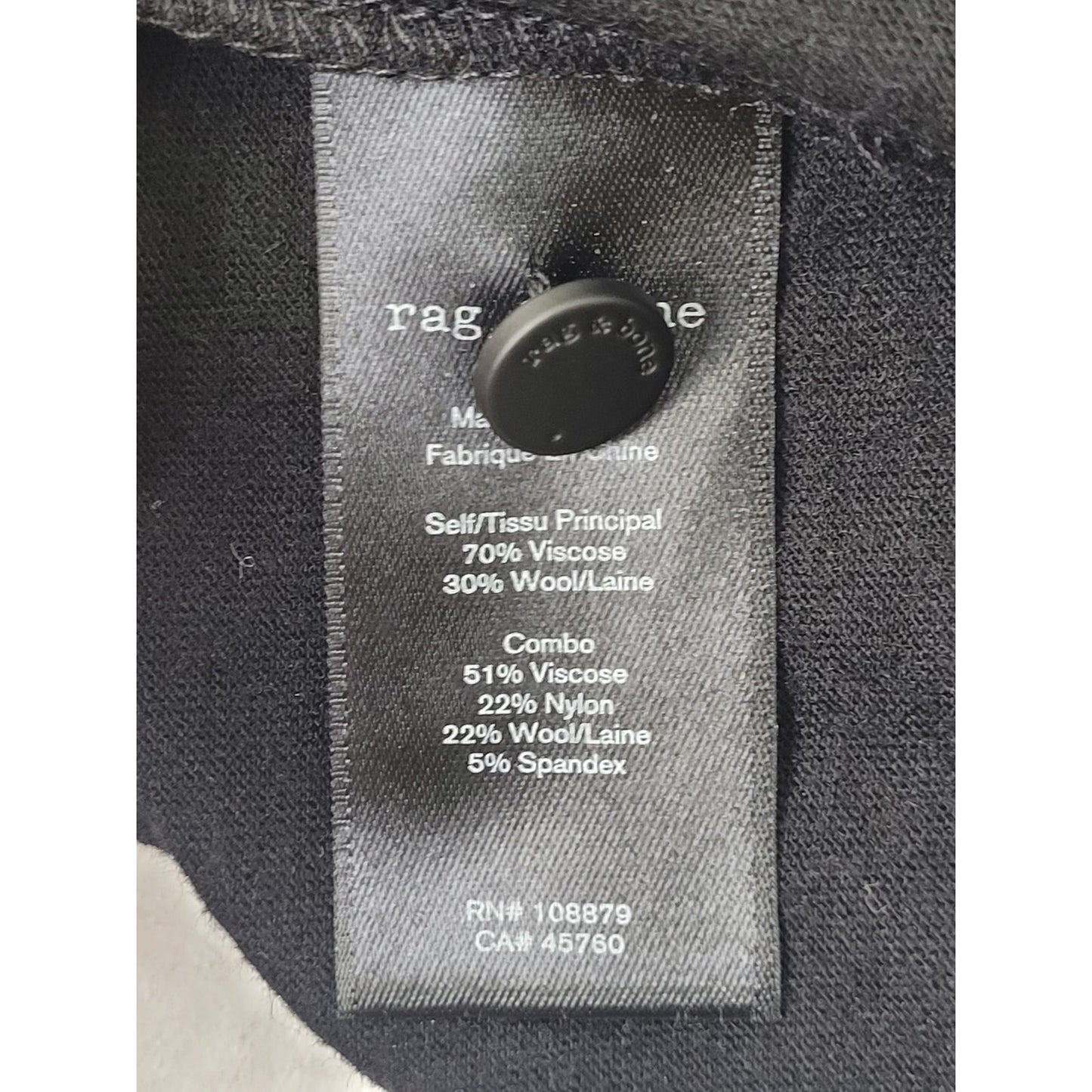 Rag & Bone Black Leyton Drape Dress Sz S NWT MSRP: $295