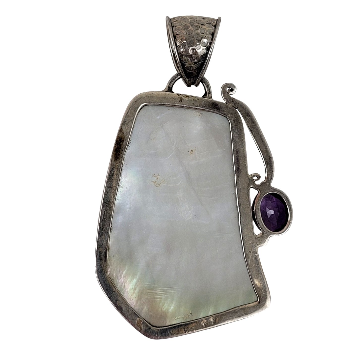 Sterling Silver Semi-precious Stones Pendant Lot of Three 47.6g