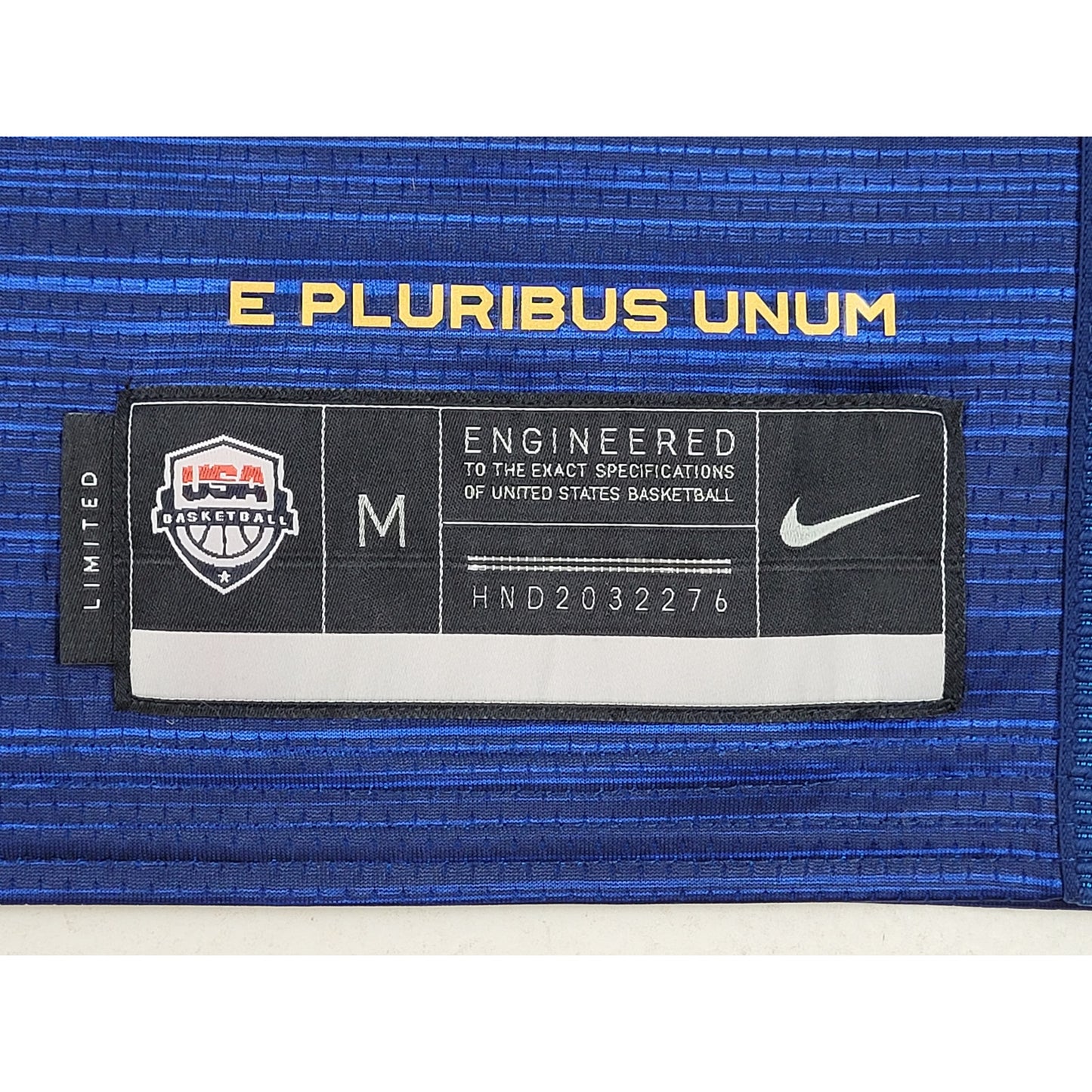 Nike Team USA Limited Edition Road Basketball Jersey in Blue Men's Sz M