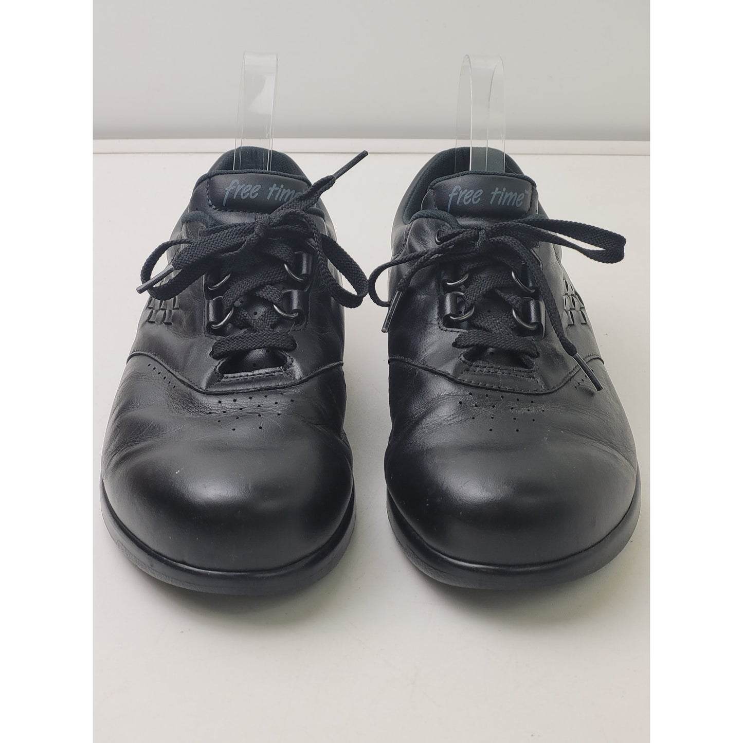 SAS Free Time Black Leather Walking Shoes Women's Sz 8 1/2 WWW