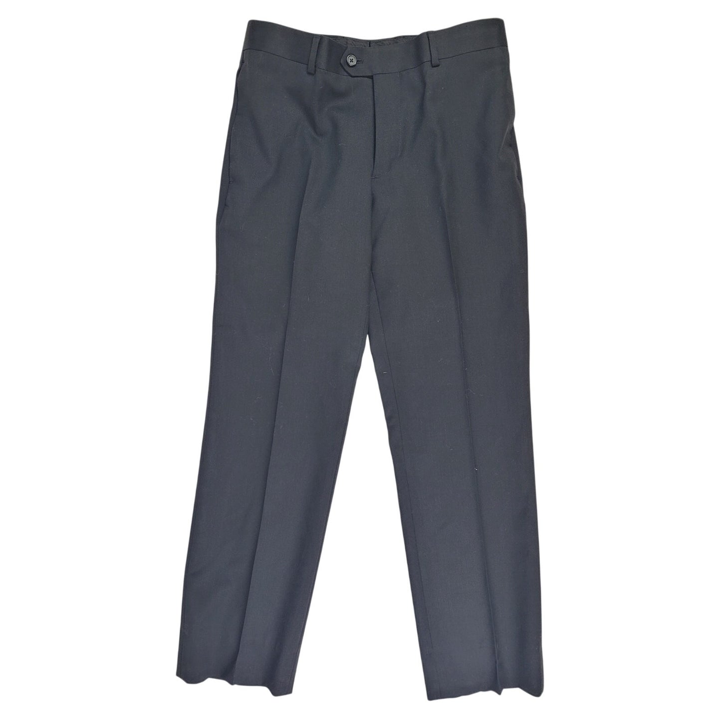 Egara 100% Wool Black Slim Cut Suit Sz 38S Jacket 31 X 28" Pant MSRP: $375 NWT