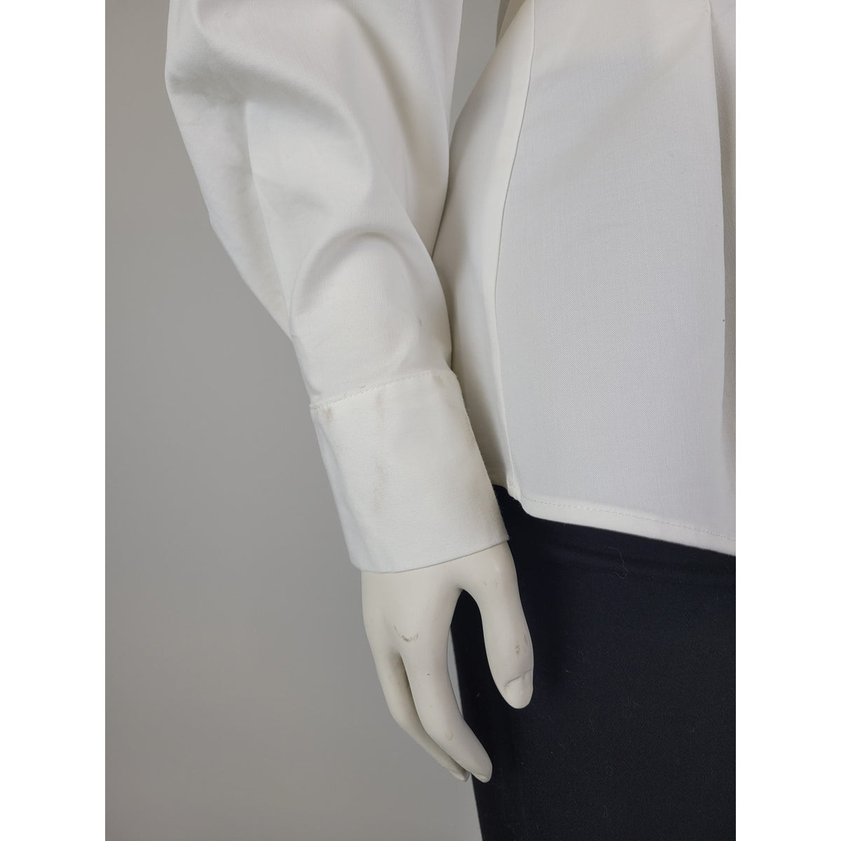 Anthropologie Exquise Tobie Fitted Waist Button Down White Shirt Sz S NWT
