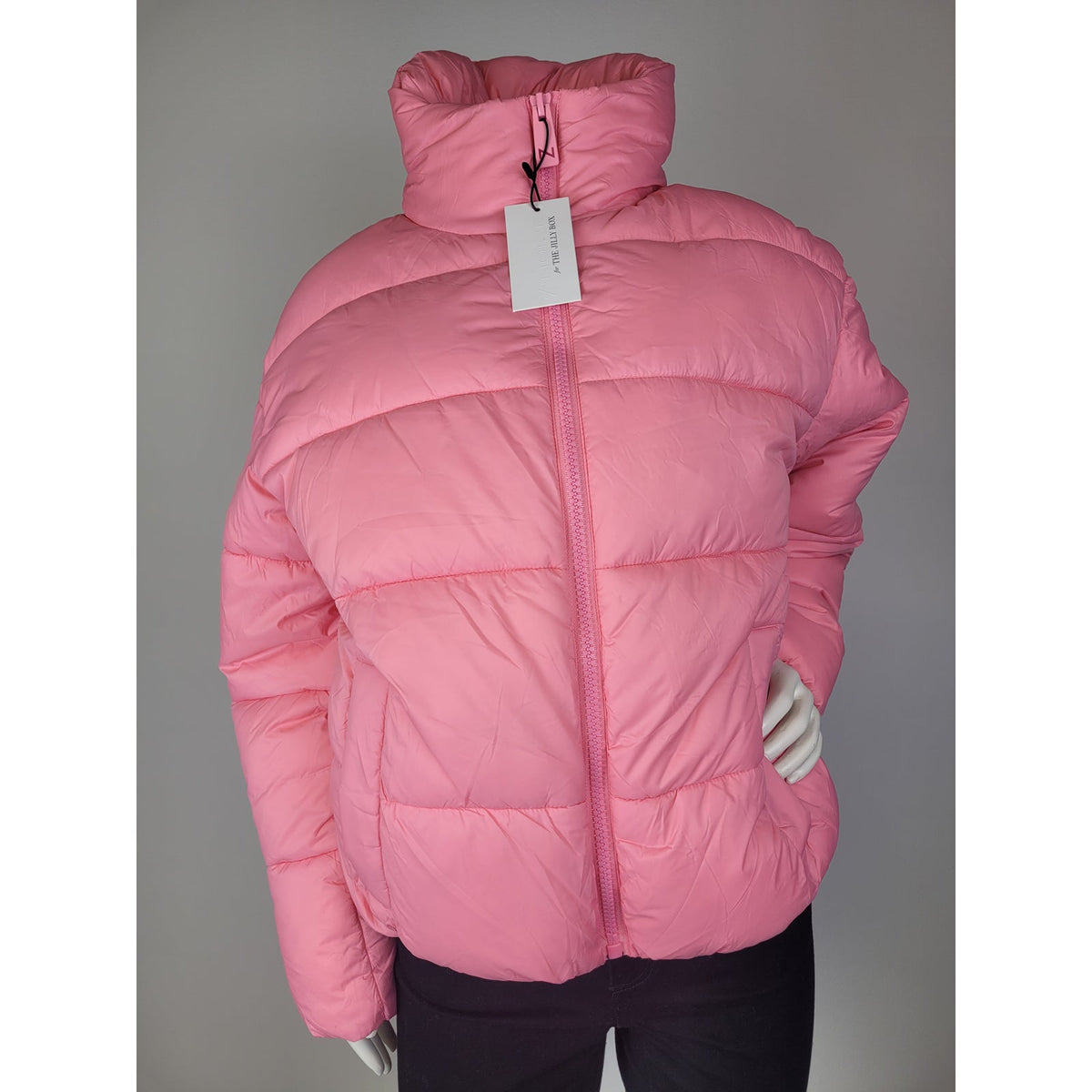 NOIZE x Jillian Harris Jilly Box Avalon Puffer Jacket in Pink Women's Sz S NWT