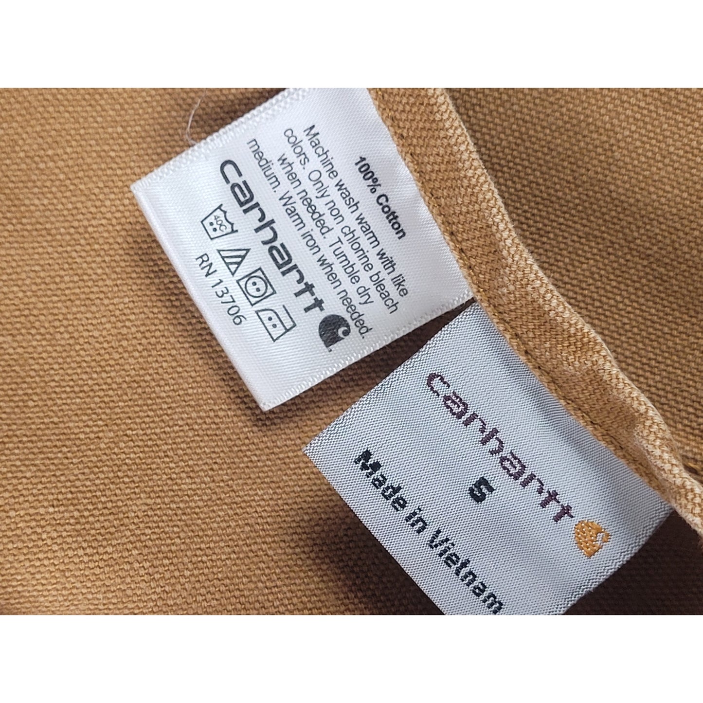 Carhartt Youth Washed Duck Bib Overalls Boys' Sz 5