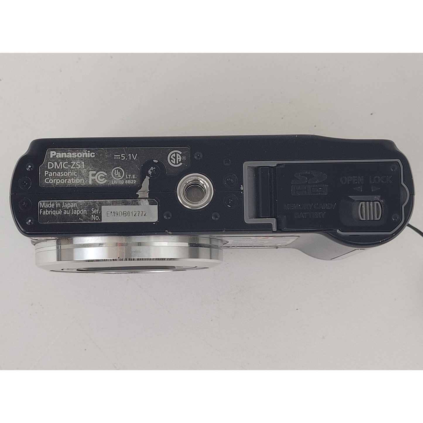 Black Panasonic Lumix DMC-ZS1 Digital Camera in Original Box