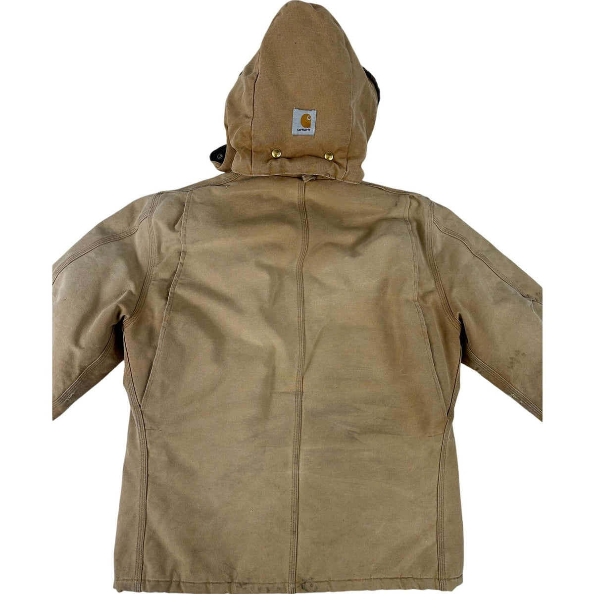 Vintage Carhartt Arctic Quilt Lined Traditional Duck Canvas Coat Men's Sz Medium