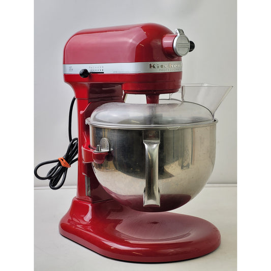 KitchenAid Red Professional Series Stand Mixer, Pouring Shield, & Attachments