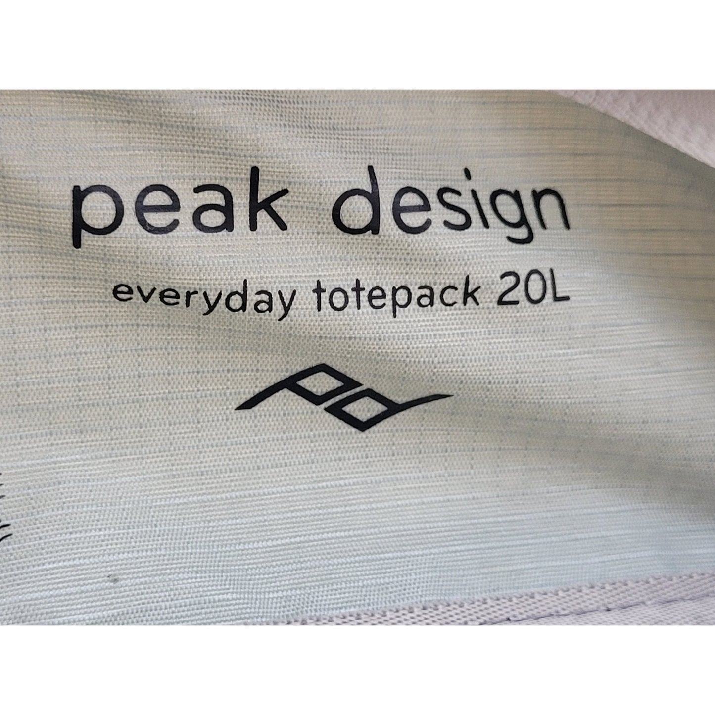 Peak Design 20L Everyday Totepack Backpack Bone with Brown Leather Trim EUC