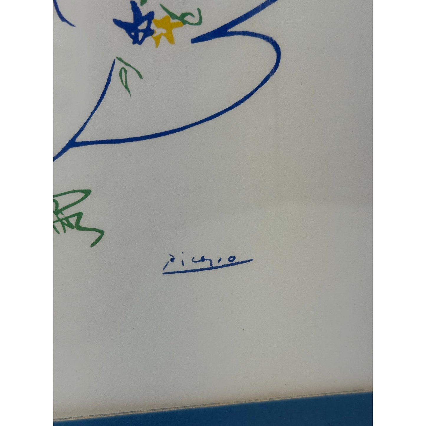 Authentic Hans Silkscreen Reproduction of Picasso's "HOMAGE TO THE SUN" & "DOVE III"