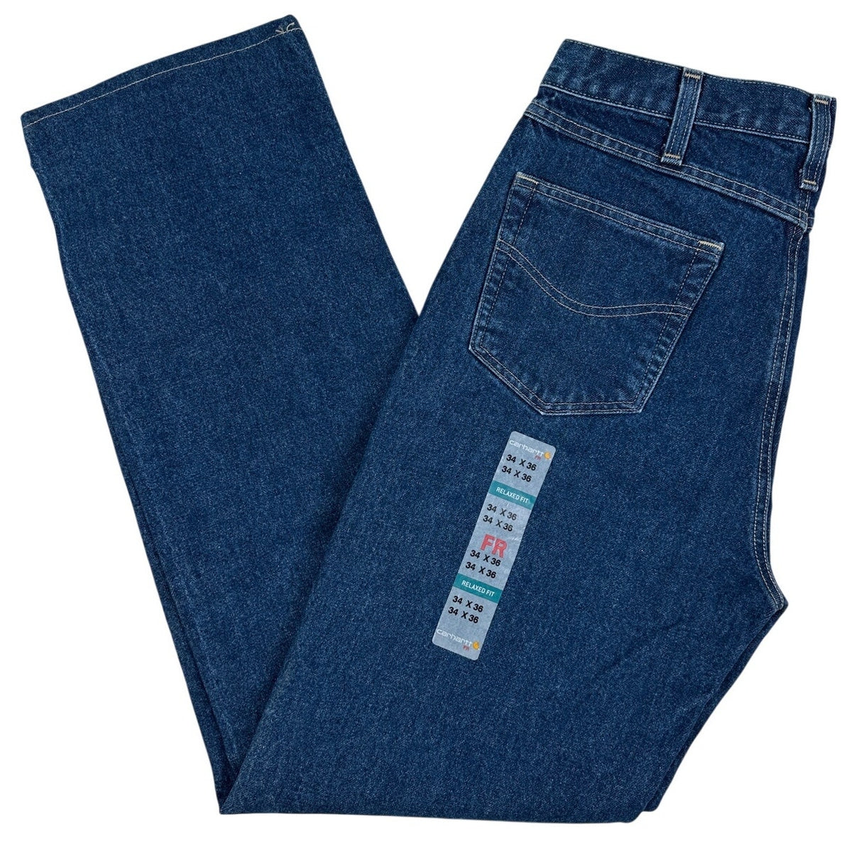 Carhartt FR Flame Resistant Dark Wash Relaxed Fit Jeans Men's Sz 34x36