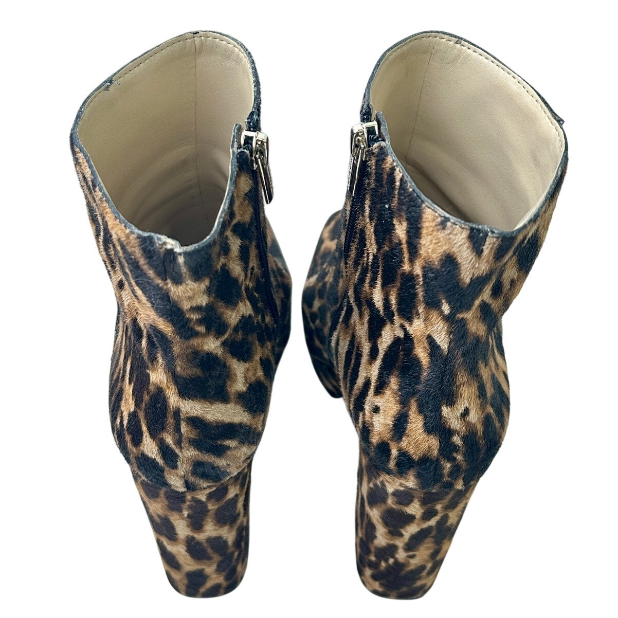 Vince Camuto Leslie Leopard Print Platform Ankle Boots Women's Sz 9.5