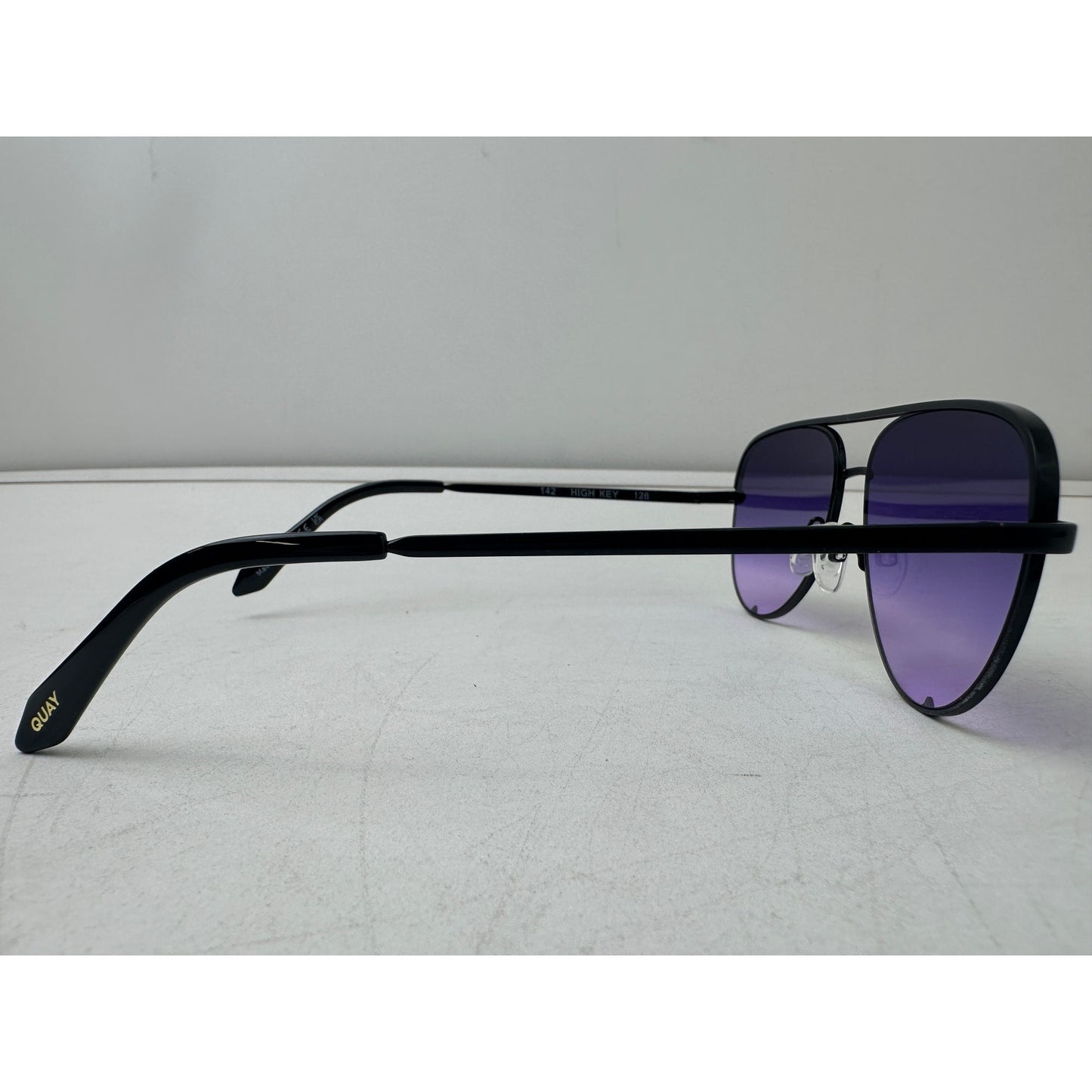 Quay Australia High Key Purple Gradient Lenses Aviator Sunglasses