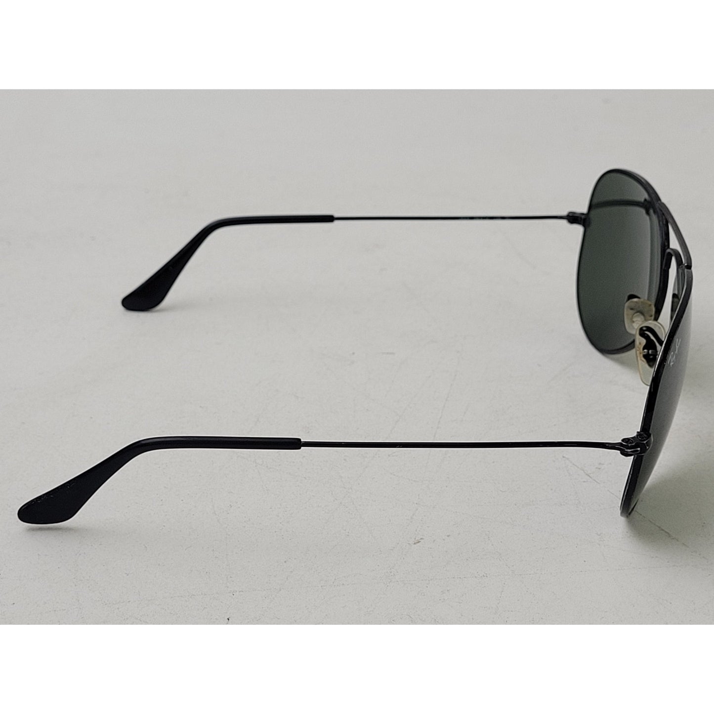Ray-Ban Aviator Polarized Sunglasses Total Black with Case Made in Italy