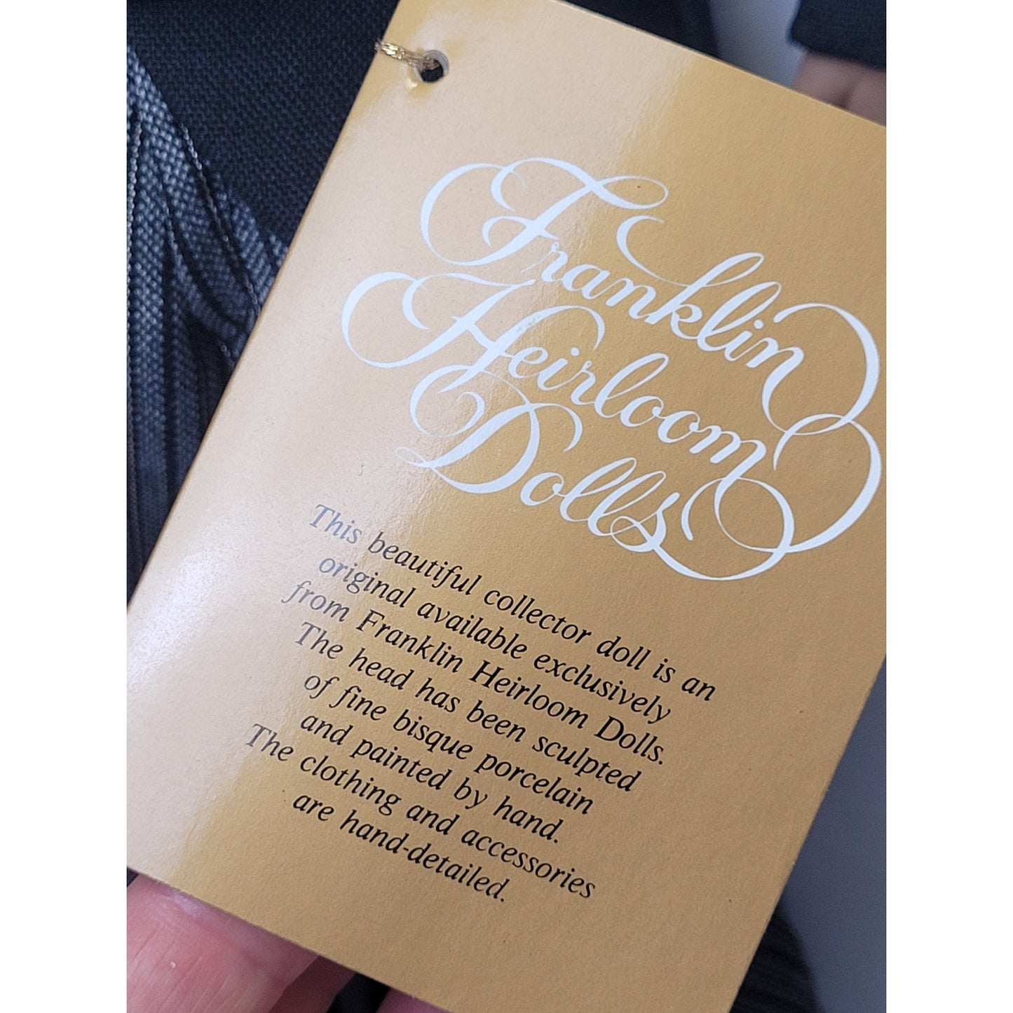 VTG Franklin Mint Heirloom Dolls John & Jackie Kennedy Wedding Porcelain NIB