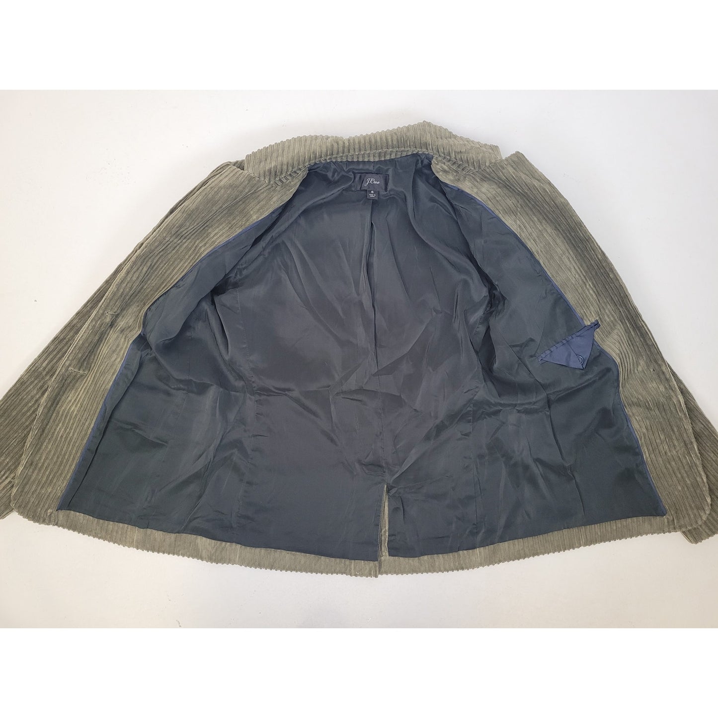 J.Crew Green Corduroy Blazer Jacket Sz 6