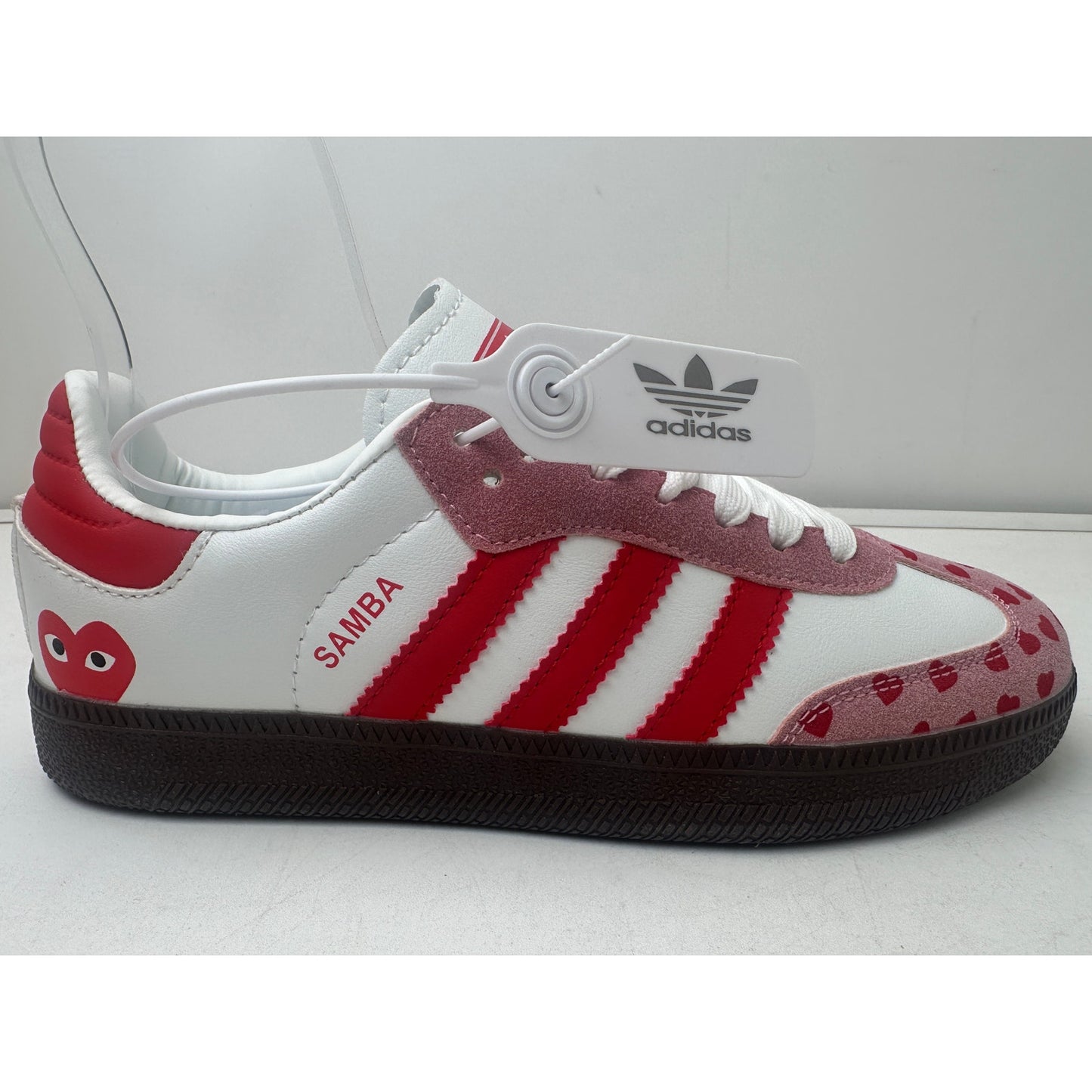 Adidas Samba x Comme des Garcons PLAY Valentines Hearts Sneakers Women's Sz 8