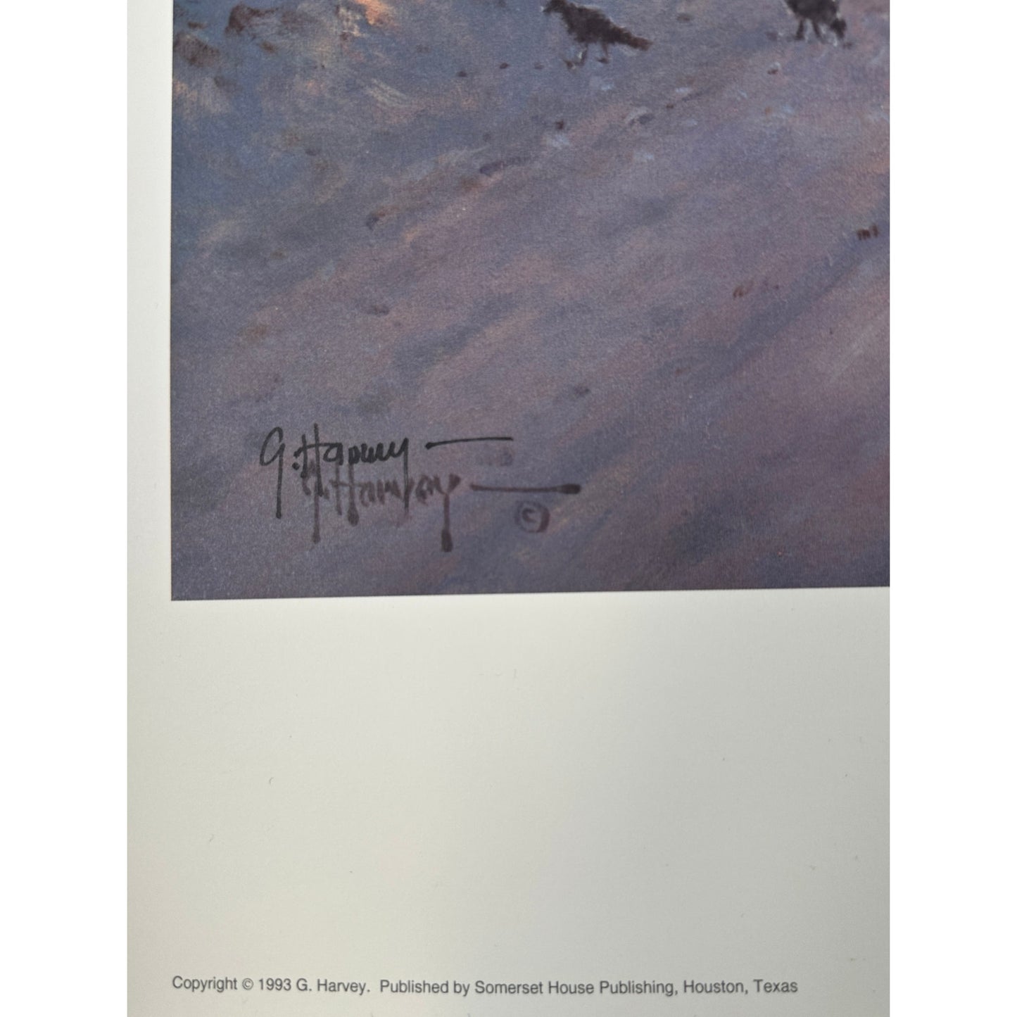 G. Harvey "Unto the Least of These" Limited Edition 1993 Christmas Print