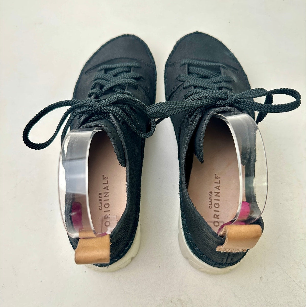 Clarks Originals Trigenic Flex Back Nubuck Leather Moccasin Sneakers Women's Sz 7.5