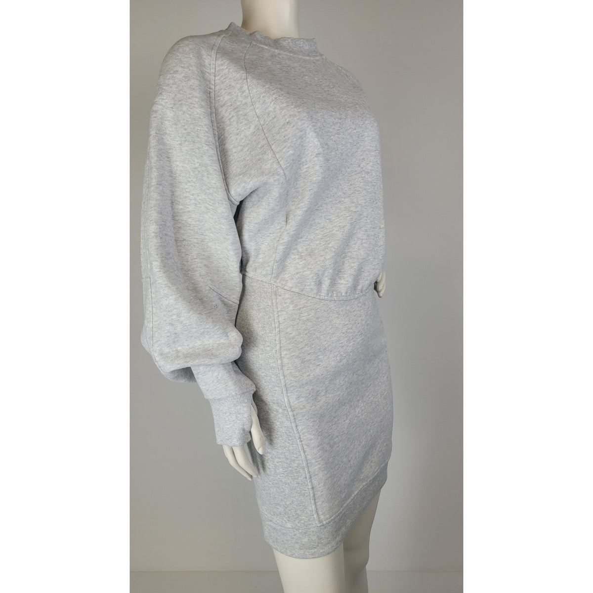 Lululemon Scuba Long Sleeve Dress Heathered Core Ultra Light Grey Women's Sz 4