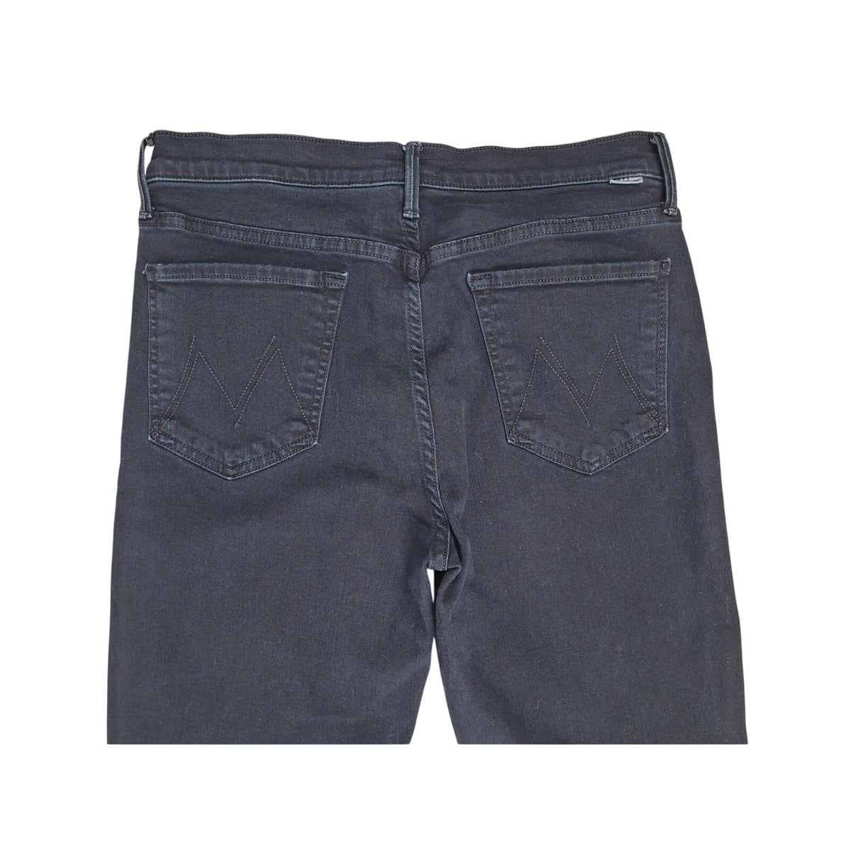 MOTHER The Stunner Zip Two Step Fray Dark Wash Skinny Jeans | Women's Sz 30