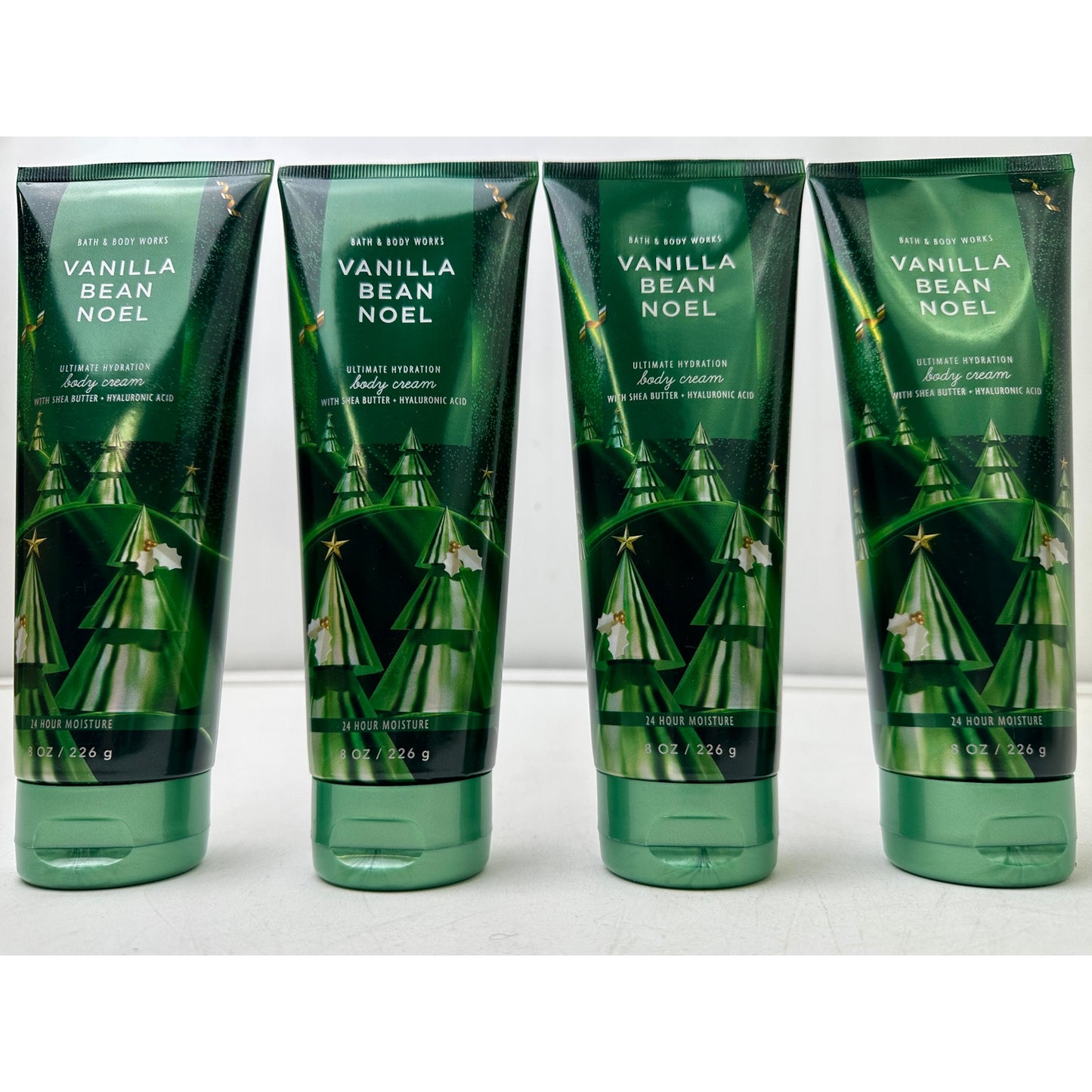 Lot of 4 Bath & Body Works Vanilla Bean Noel Ultimate Hydration Body Cream