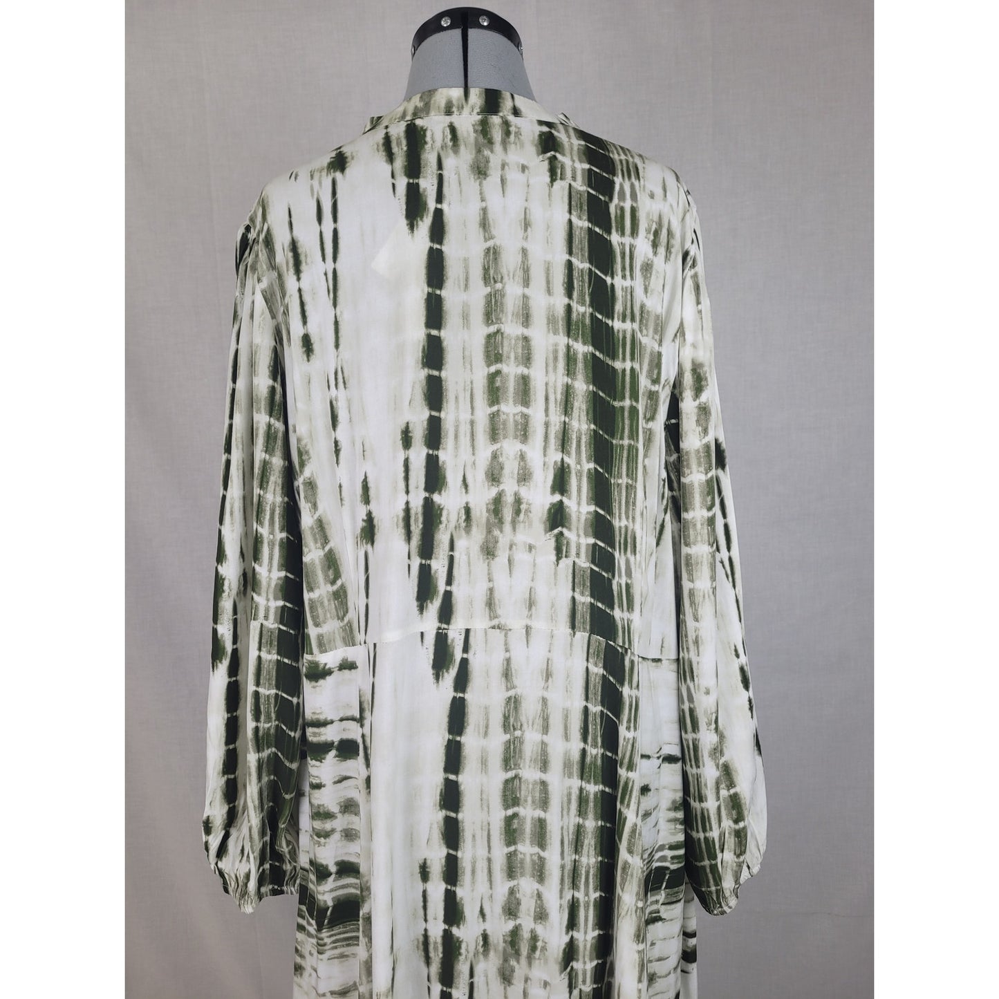 Soft Surroundings Melody Maxi Dress Green Tie Dye Dress Plus Size 3X MSRP: $150
