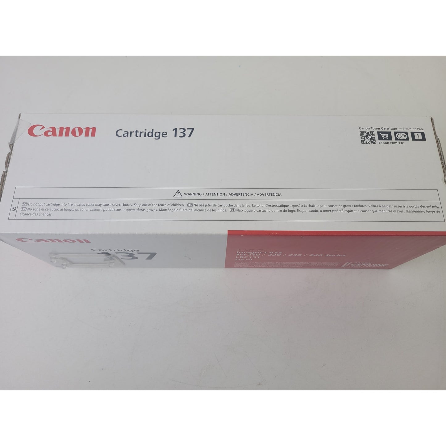 Canon 137 Black Toner Cartridge | New Sealed |  MSRP $102